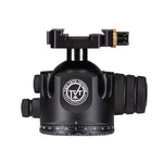 TWO VETS 55MM Dual Tension Ballhead W/ Arcalock Dual Clamp (Arca Swiss and Picatinny)