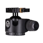 TWO VETS 55MM Dual Tension Ballhead W/ Arcalock Dual Clamp (Arca Swiss and Picatinny)