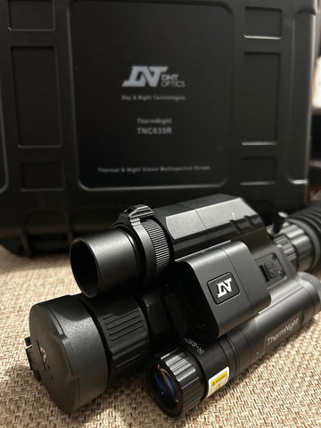 DEALER DEMO UNIT!!  DNT Optics ThermNight TNC635R Thermal & Night Vision Scope with Laser Rangefinder and Ballistic Calculator